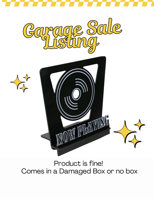 Garage Sale - Now Playing Vinyl Record Stand