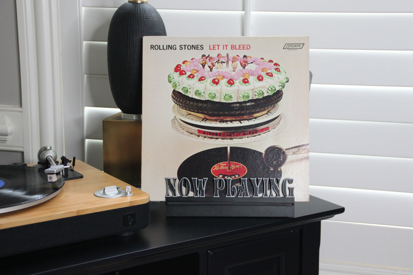 Now Playing Vinyl Record Stand