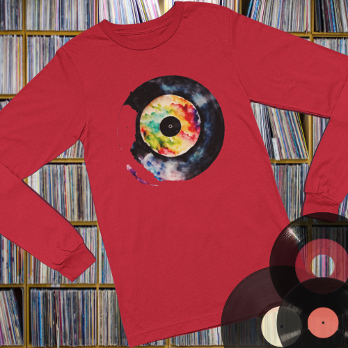 Splash Record - T shirt Unisex Long Sleeve Tee