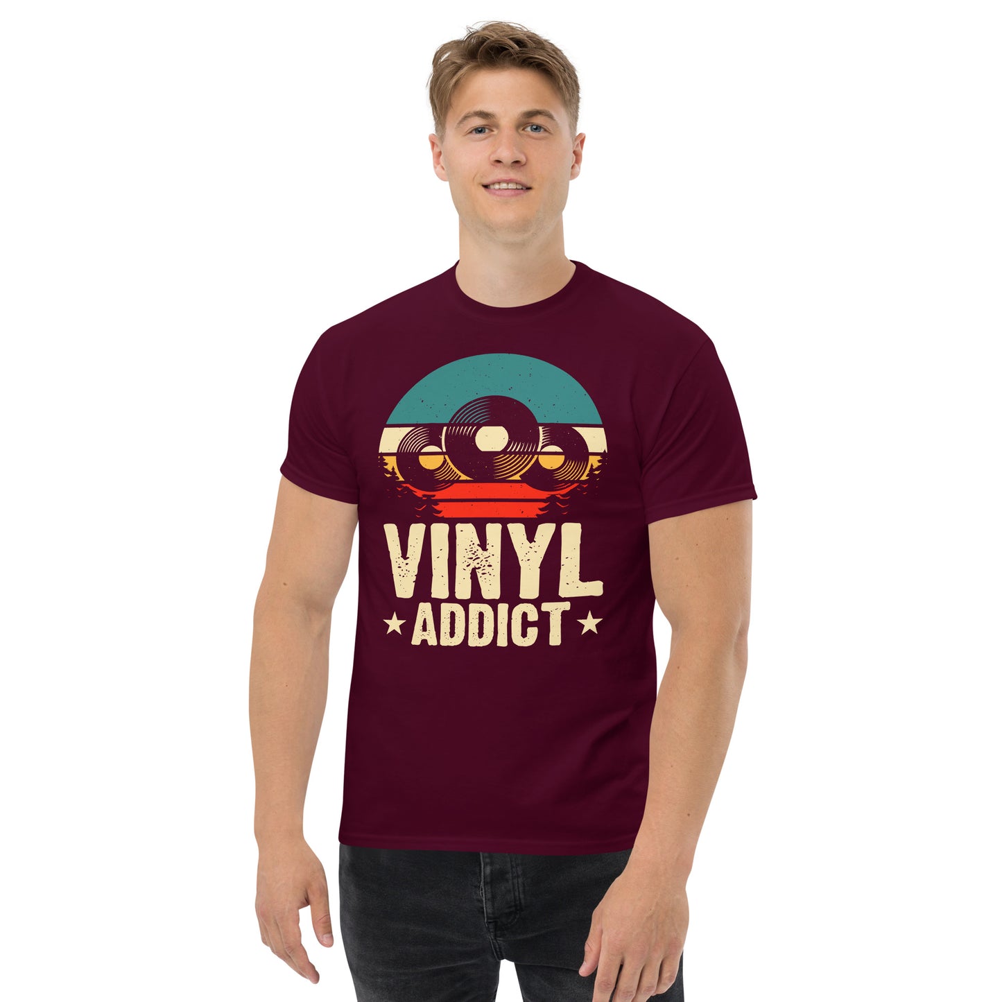 Vinyl Addict Men's classic tee - SkyLia Vinyl DesignsVinyl printed t-shirts, Personalized vinyl t-shirts, Vinyl graphic t-shirts, Vinyl design t-shirts, Vinyl print tees, Vinyl lettering t-shirts, Vinyl transfer t-shirts, Vinyl heat press t-shirts, Vinyl decal t-shirts, Vinyl cutter t-shirts, Vinyl printing t-shirts, Vinyl craft t-shirts, Vinyl shirt designs, Summer t-shirts, T-shirts, Graphic T-shirts, Custom T-shirts, Retro T-shirts