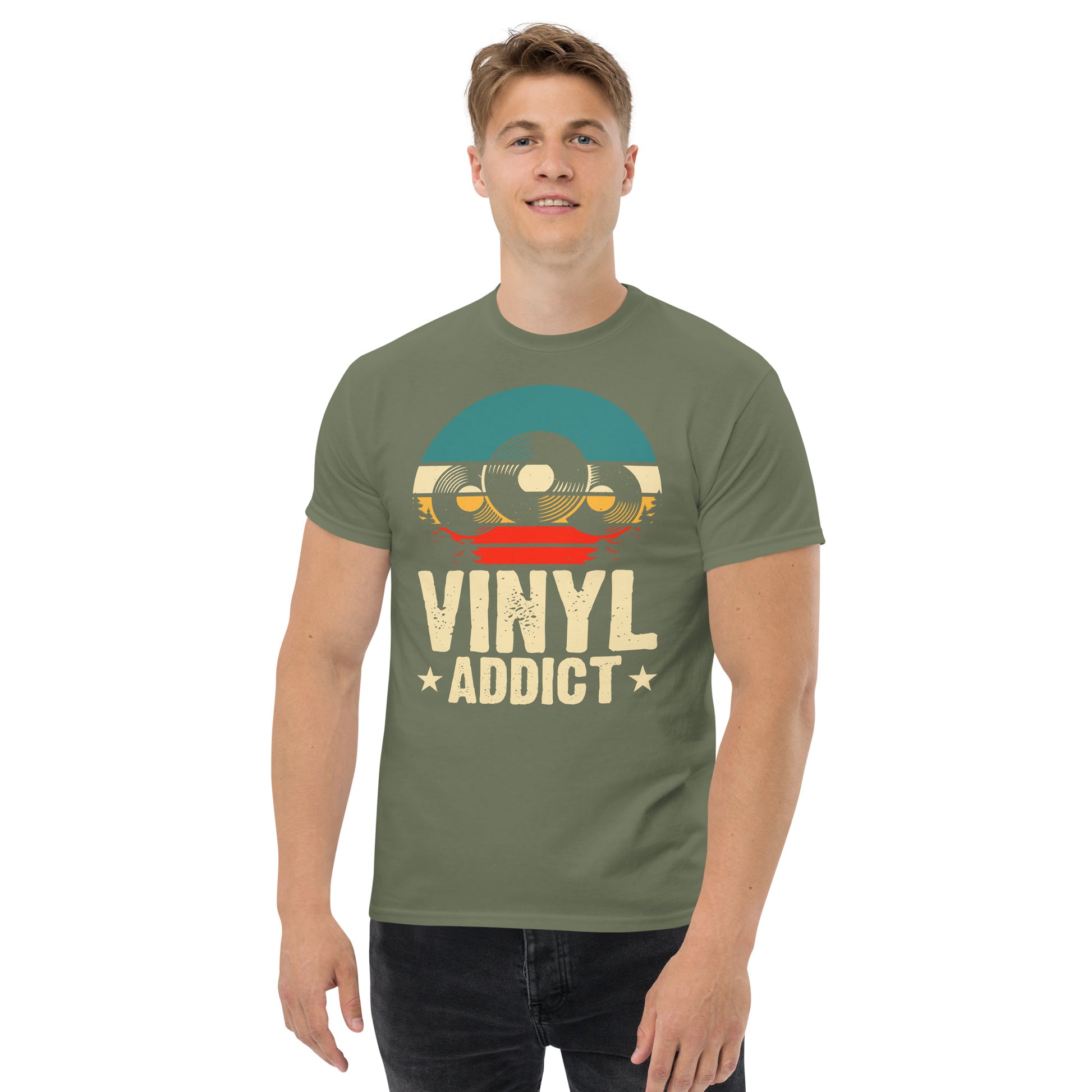Vinyl Addict Men's classic tee - SkyLia Vinyl Designs