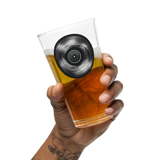 Vinyl Record Shaker pint glass
