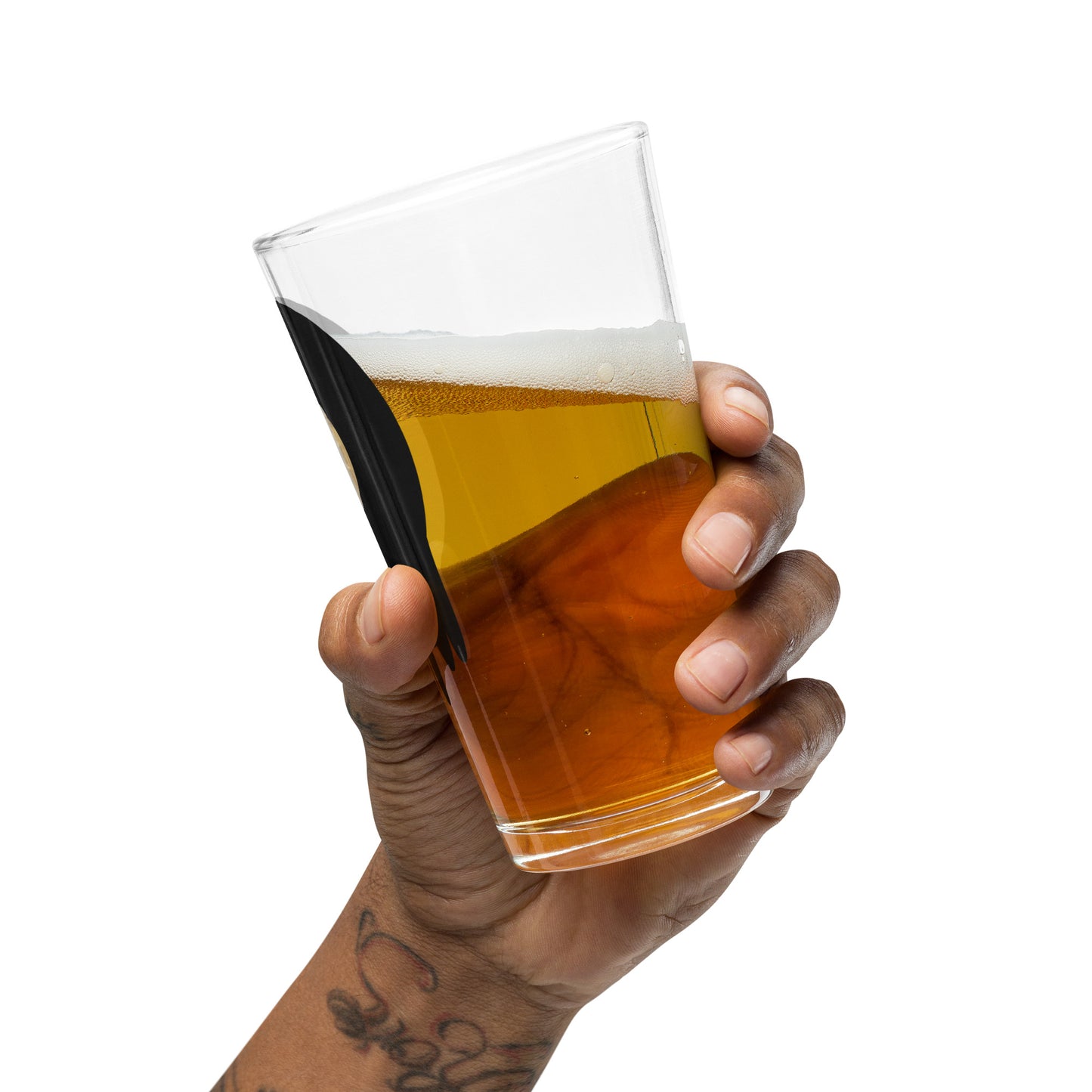 Dripping Vinyl Record pint glass