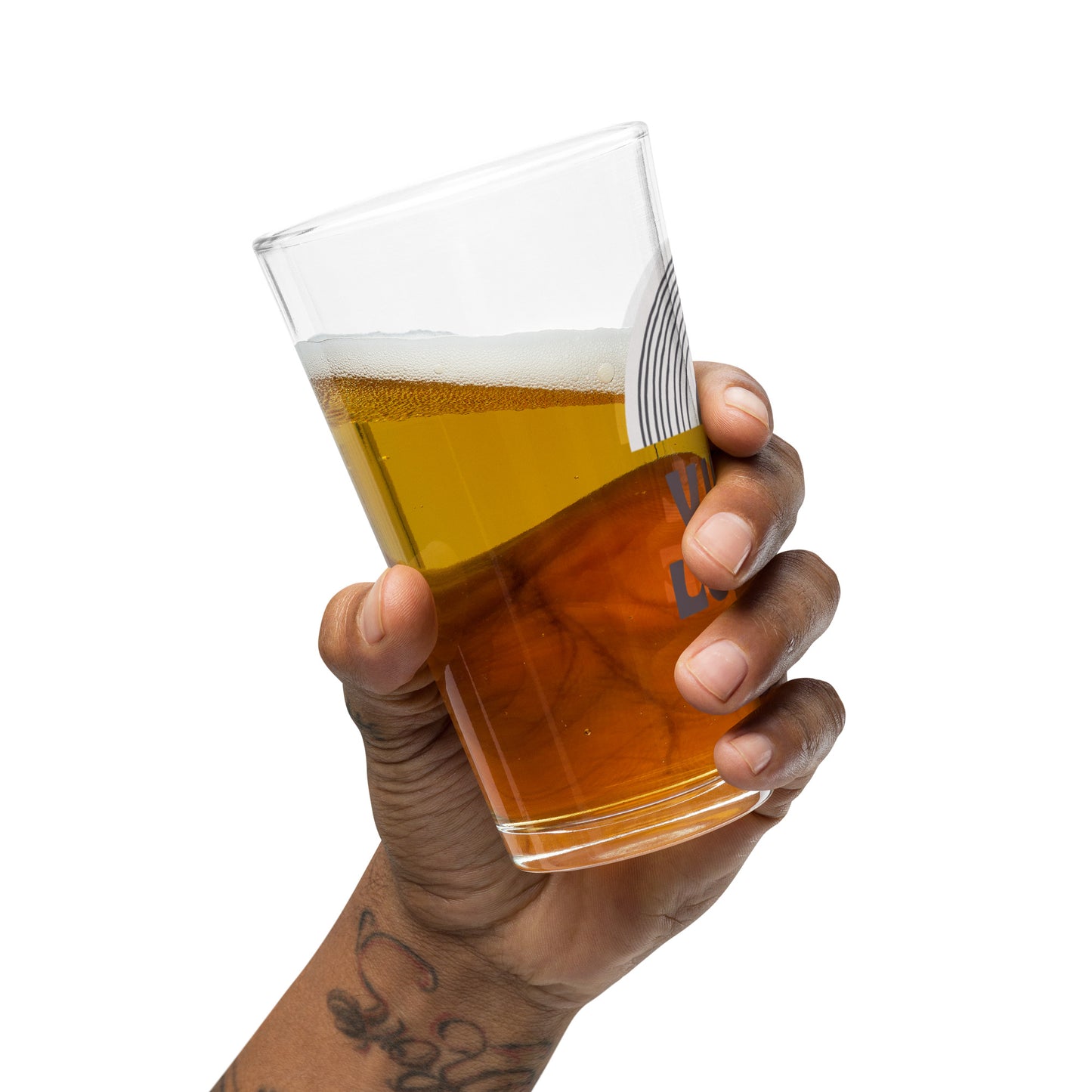 Vinyl Lounge Shaker pint glass