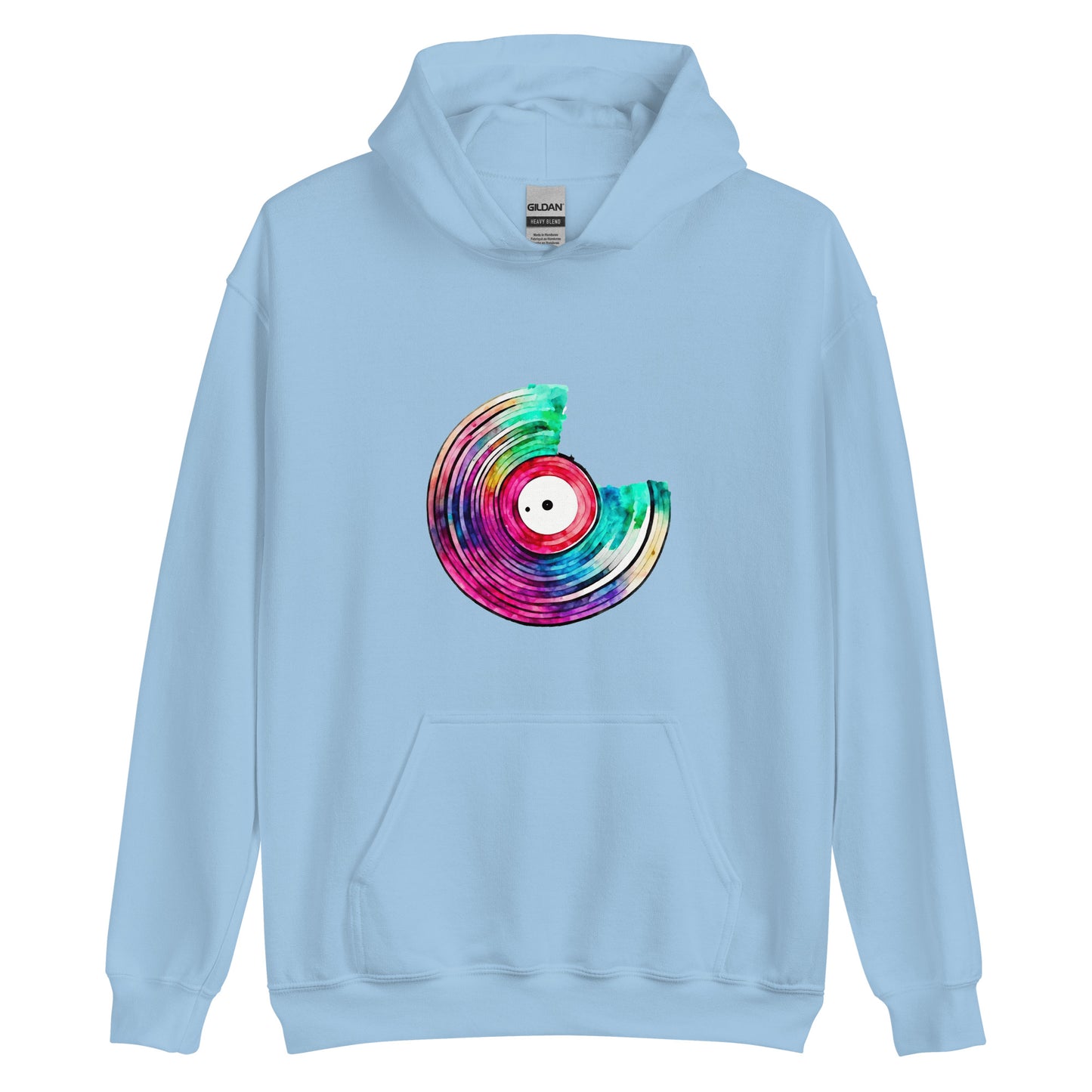 Unisex Color Swirl: Painted Vinyl Hoodie