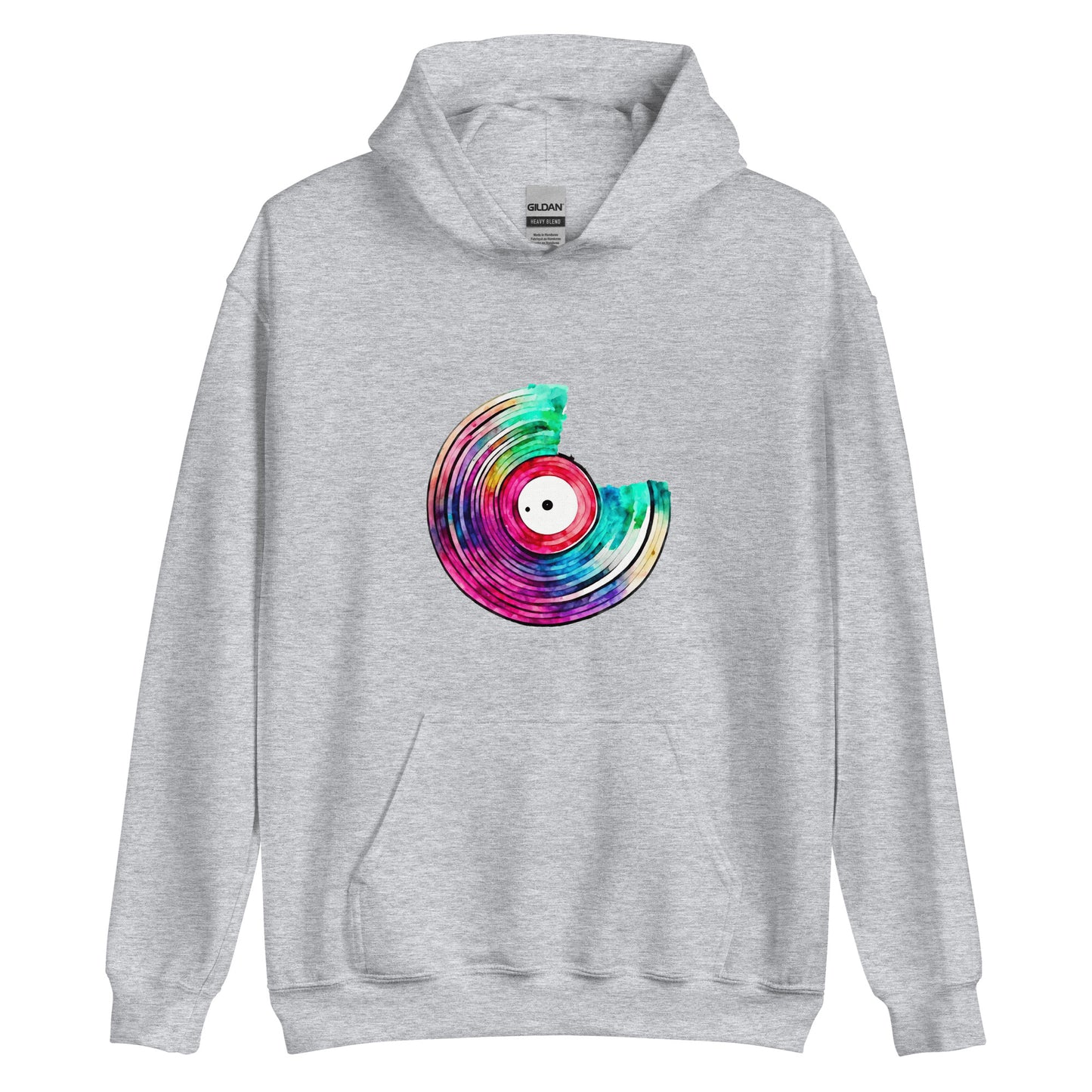 Unisex Color Swirl: Painted Vinyl Hoodie
