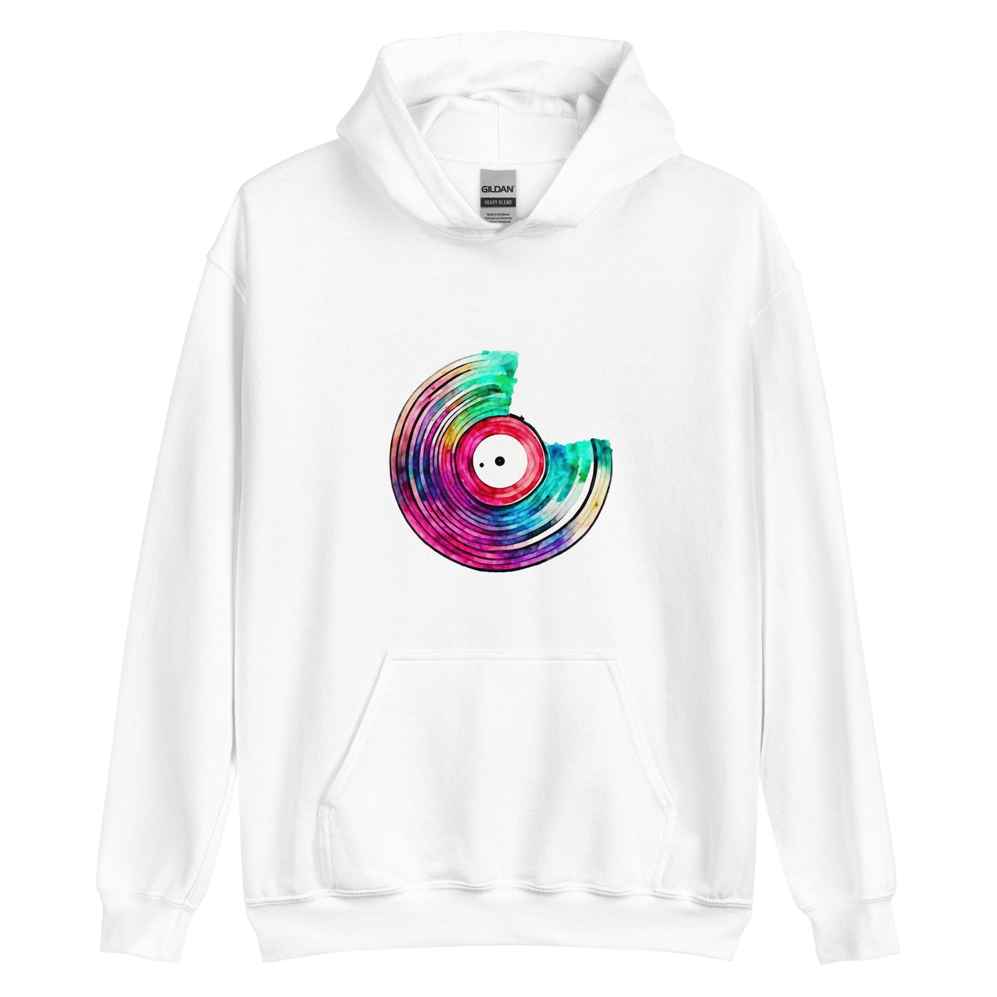 Unisex Color Swirl: Painted Vinyl Hoodie