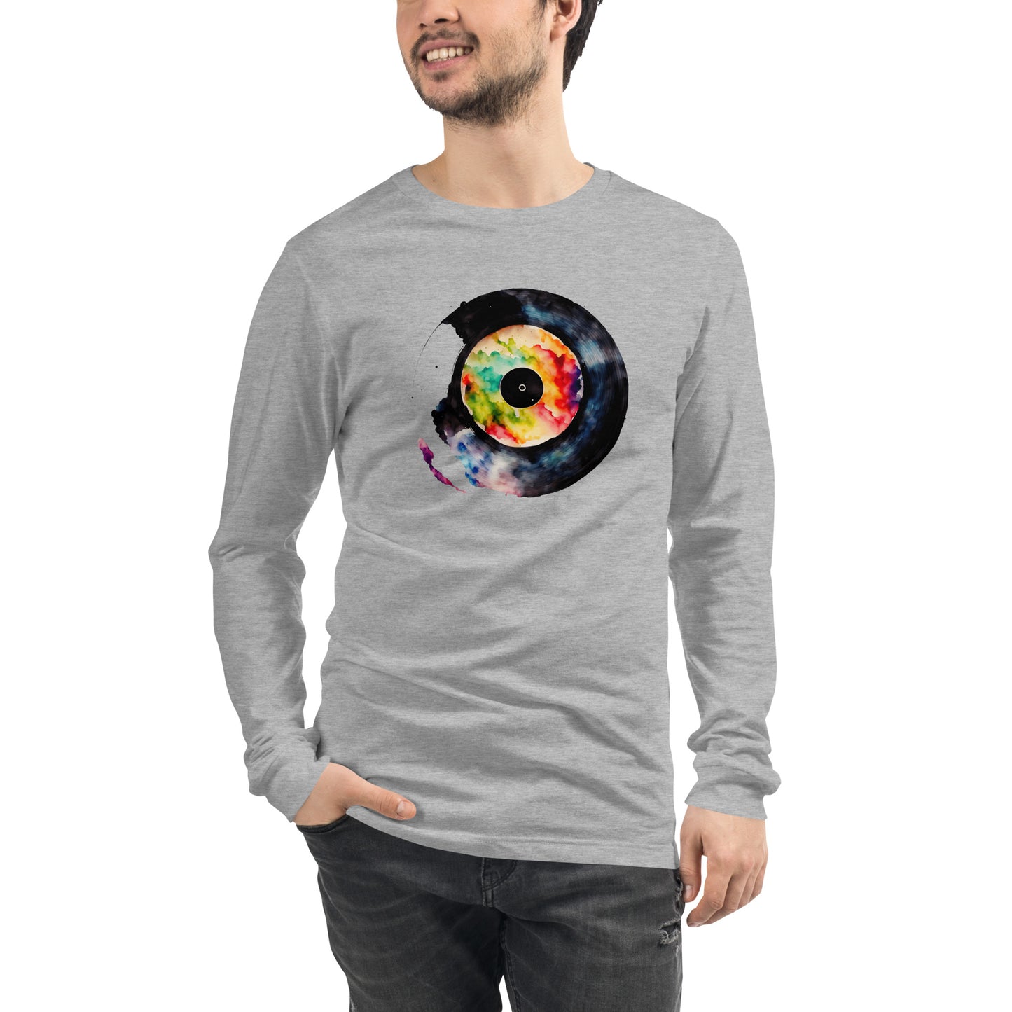 Splash Record - T shirt Unisex Long Sleeve Tee