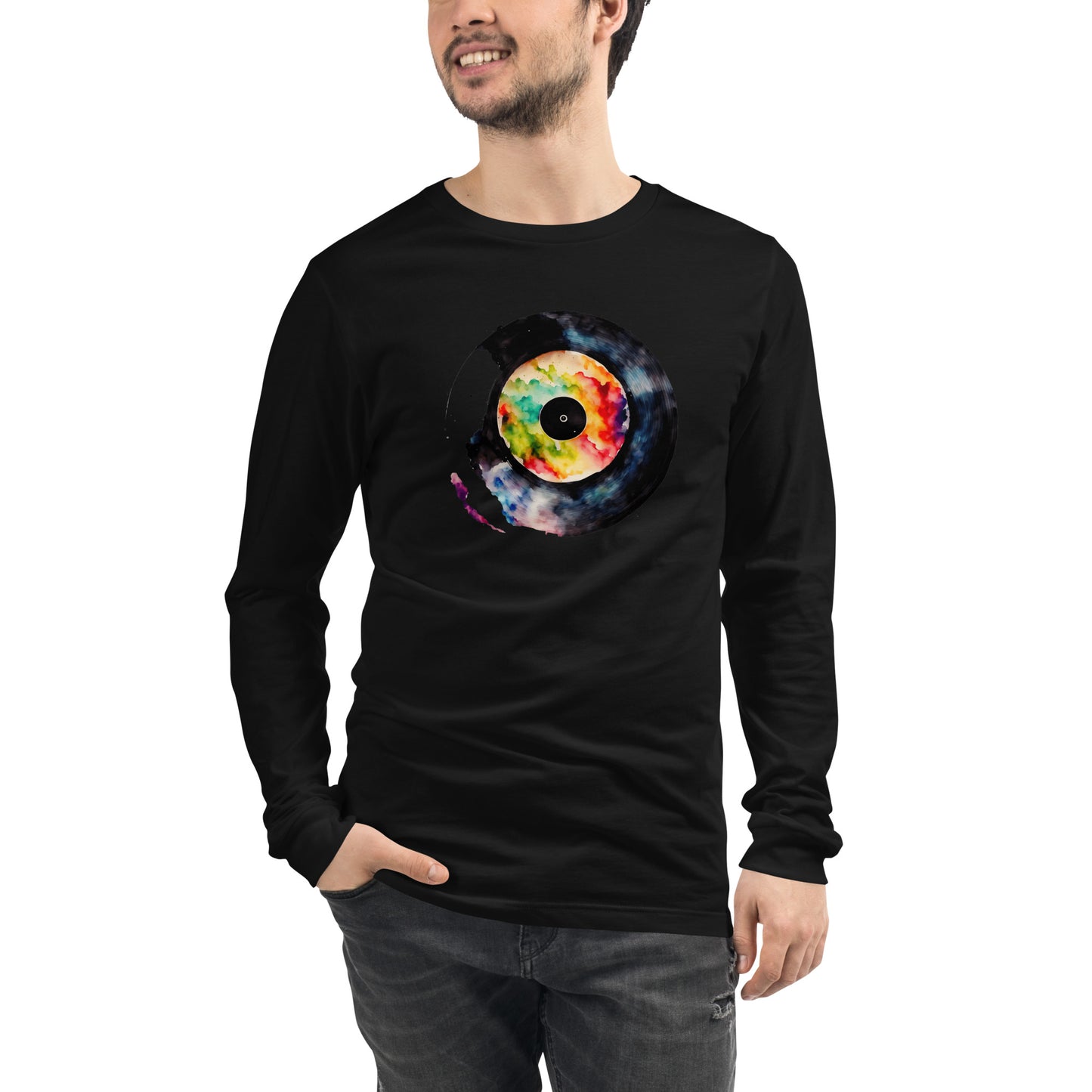 Splash Record - T shirt Unisex Long Sleeve Tee