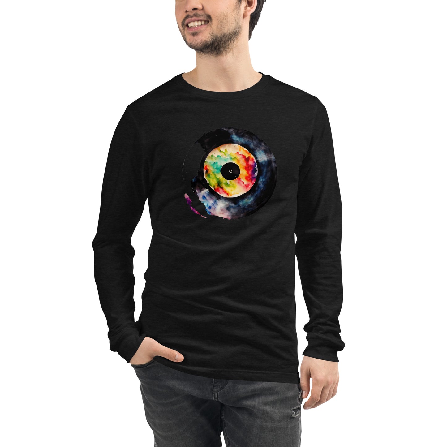 Splash Record - T shirt Unisex Long Sleeve Tee