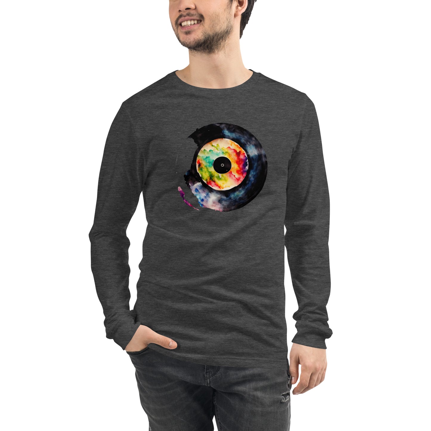Splash Record - T shirt Unisex Long Sleeve Tee