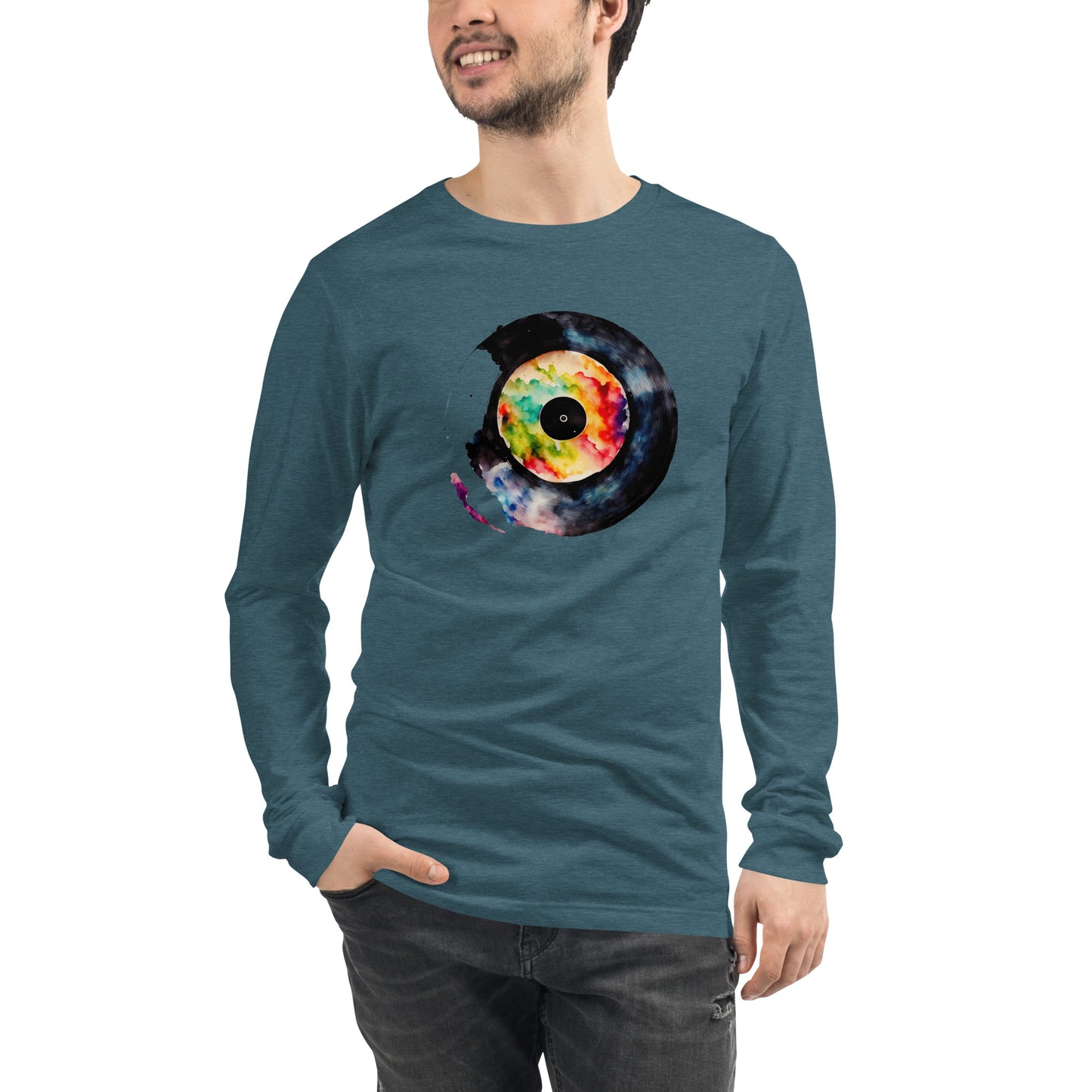 Splash Record - T shirt Unisex Long Sleeve Tee