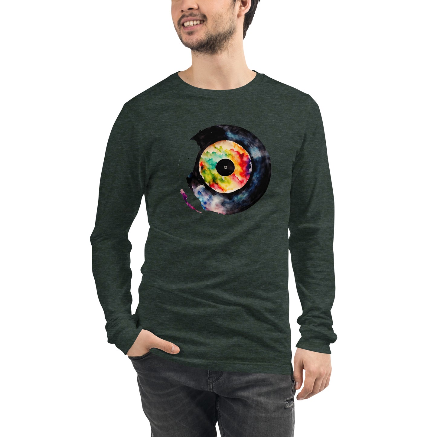 Splash Record - T shirt Unisex Long Sleeve Tee