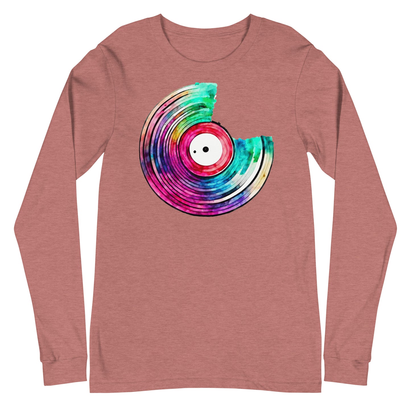 Unisex Color Swirl: Painted Vinyl Long Sleeve Tee