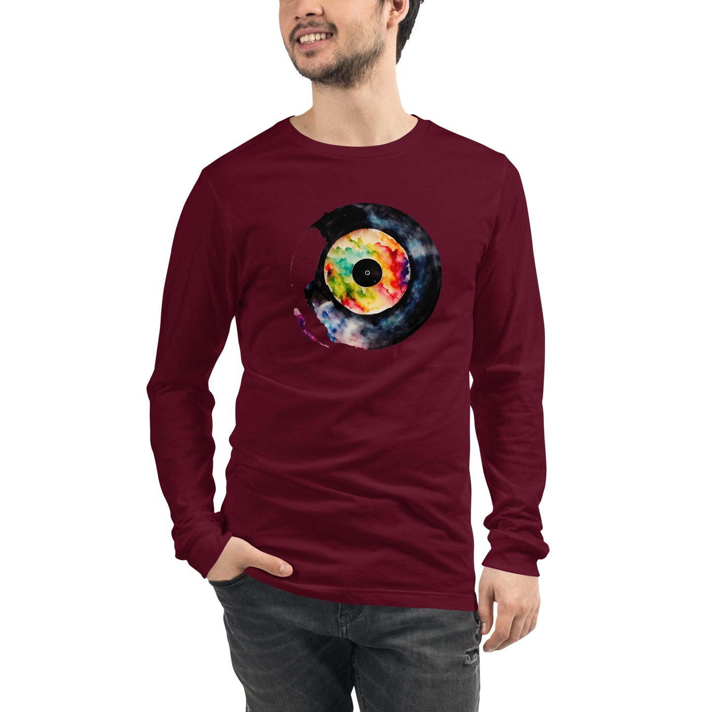 Splash Record - T shirt Unisex Long Sleeve Tee