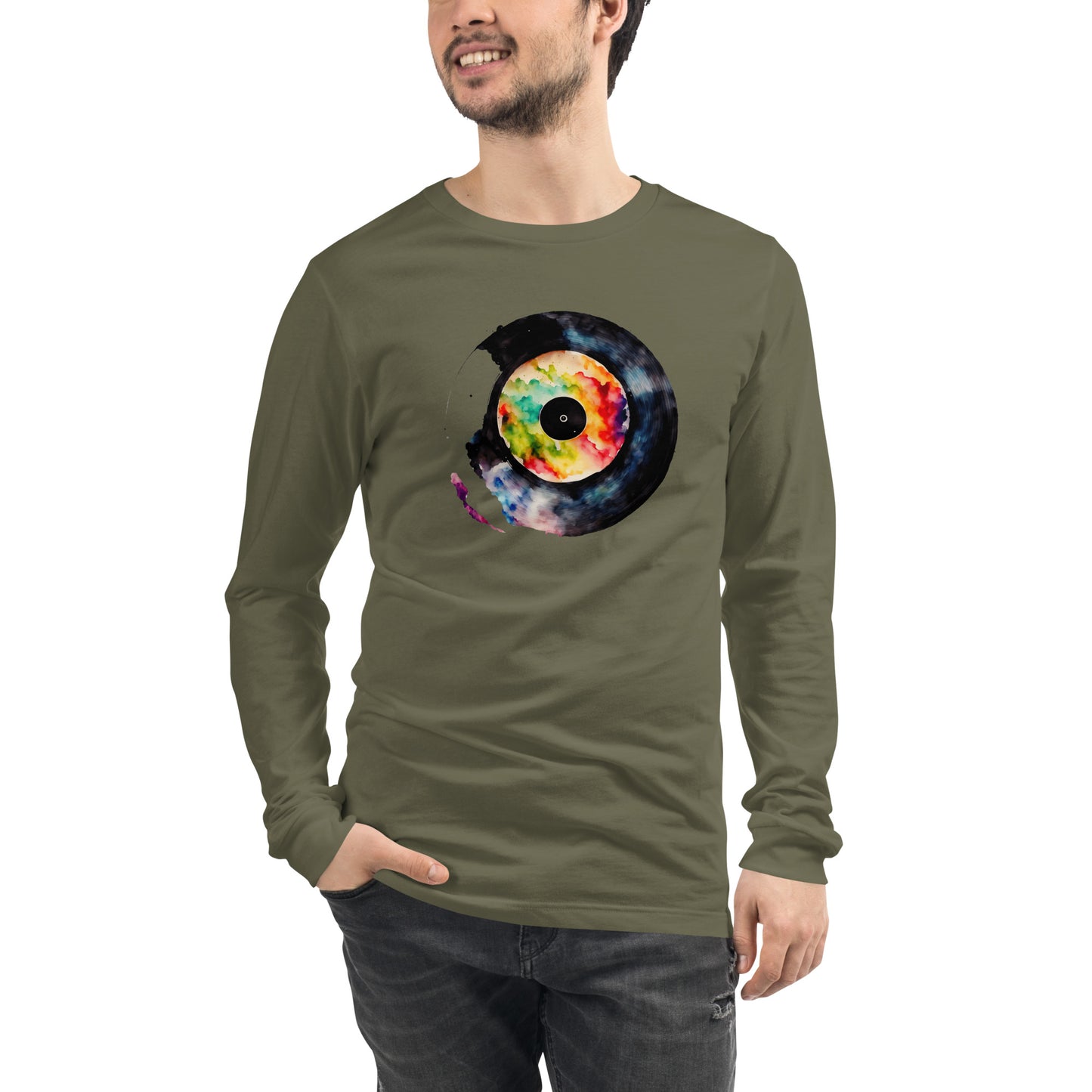 Splash Record - T shirt Unisex Long Sleeve Tee