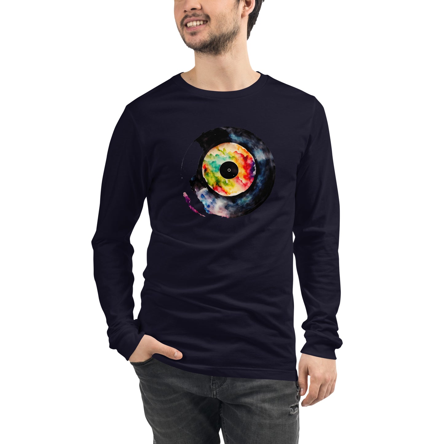 Splash Record - T shirt Unisex Long Sleeve Tee