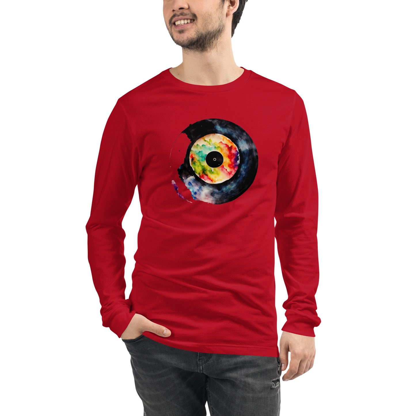 Splash Record - T shirt Unisex Long Sleeve Tee