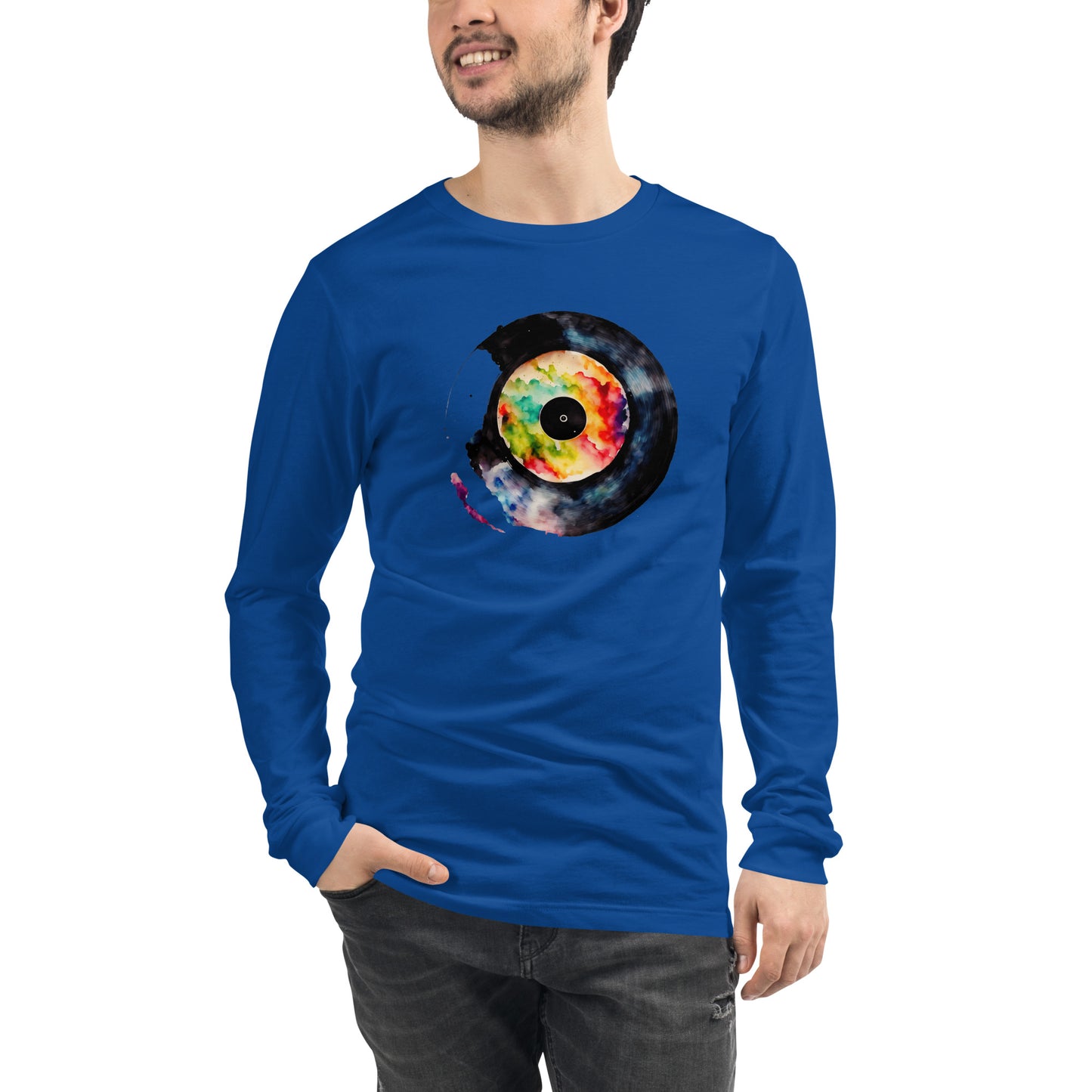 Splash Record - T shirt Unisex Long Sleeve Tee