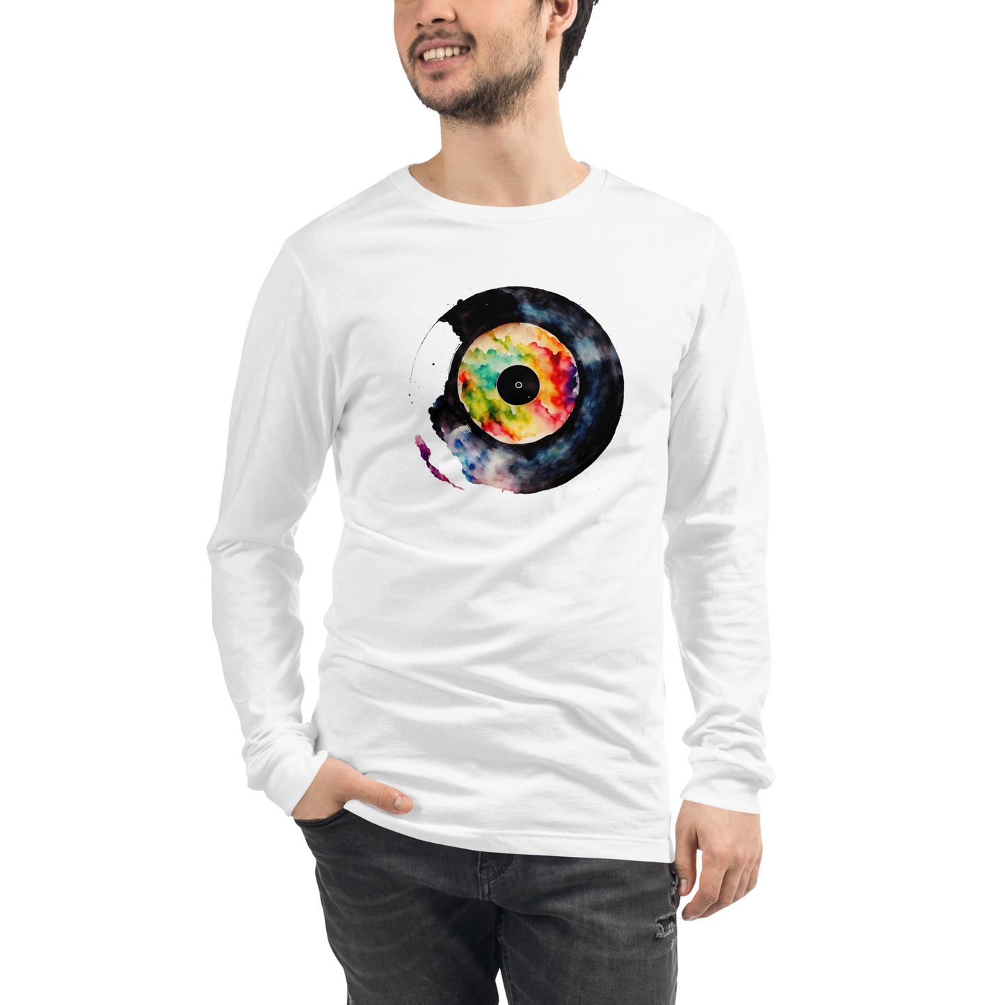 Splash Record - T shirt Unisex Long Sleeve Tee