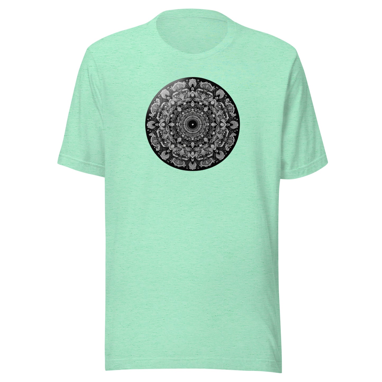 Monochrome Mandala: Intricate Pattern Tee