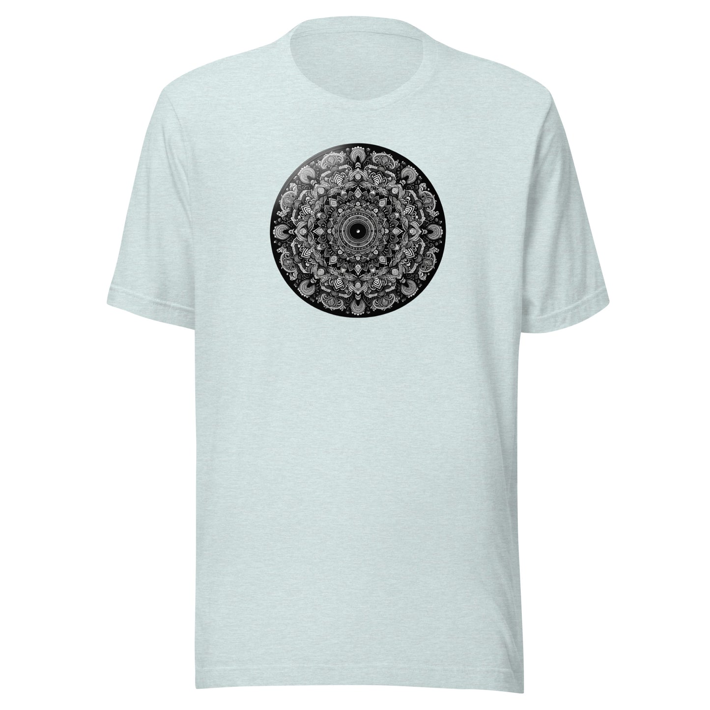 Monochrome Mandala: Intricate Pattern Tee