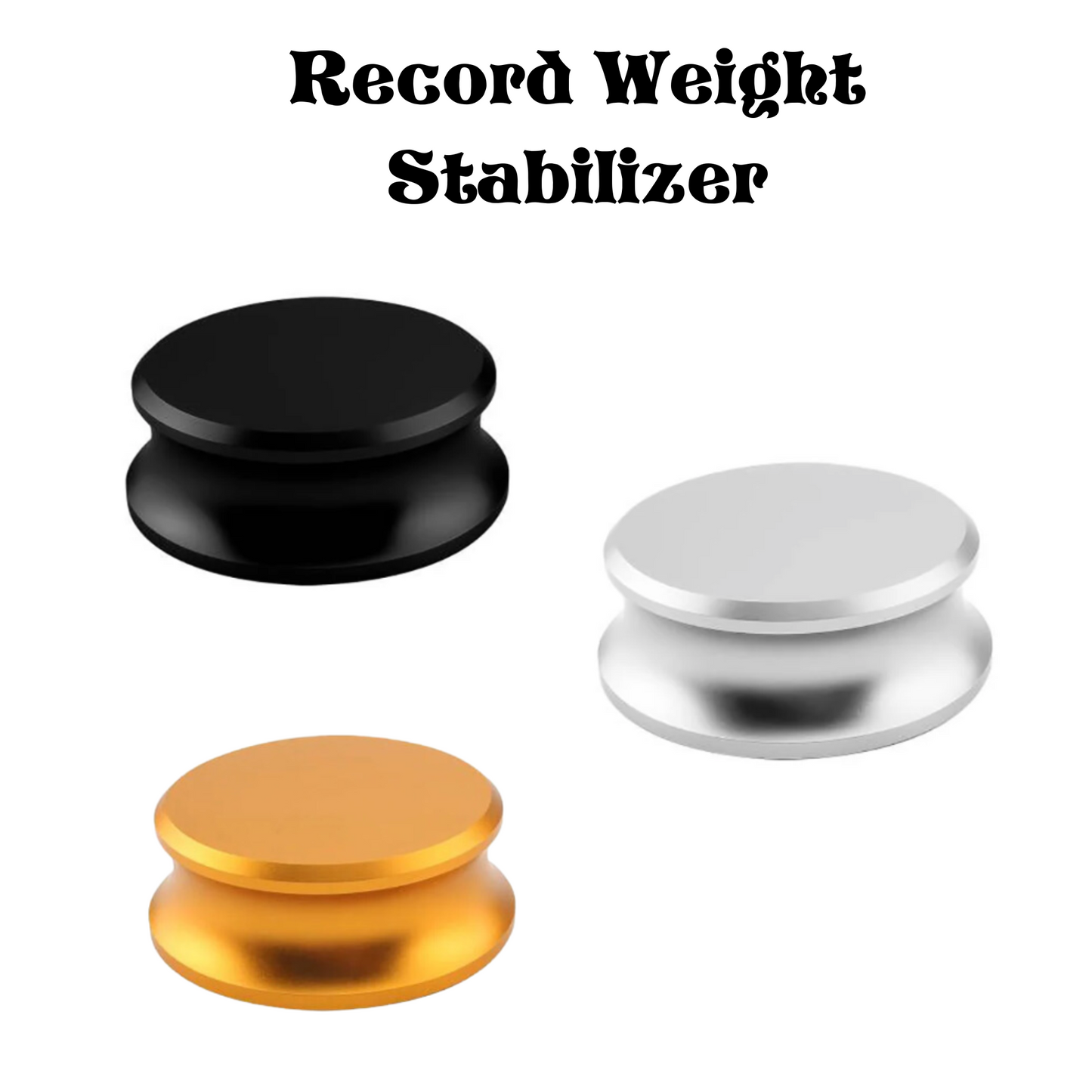 Record Weight Stabilizer for LP Vinyl Turntables