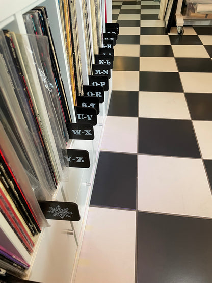 NEW - Vinyl Record Dividers Expanded Collection A-Z (16 piece set)