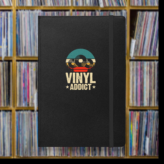 Vinyl Addict Hardcover bound notebook journal