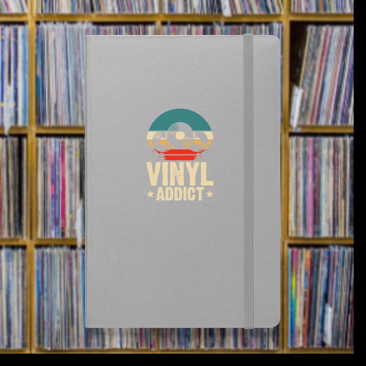 Vinyl Addict Hardcover bound notebook journal