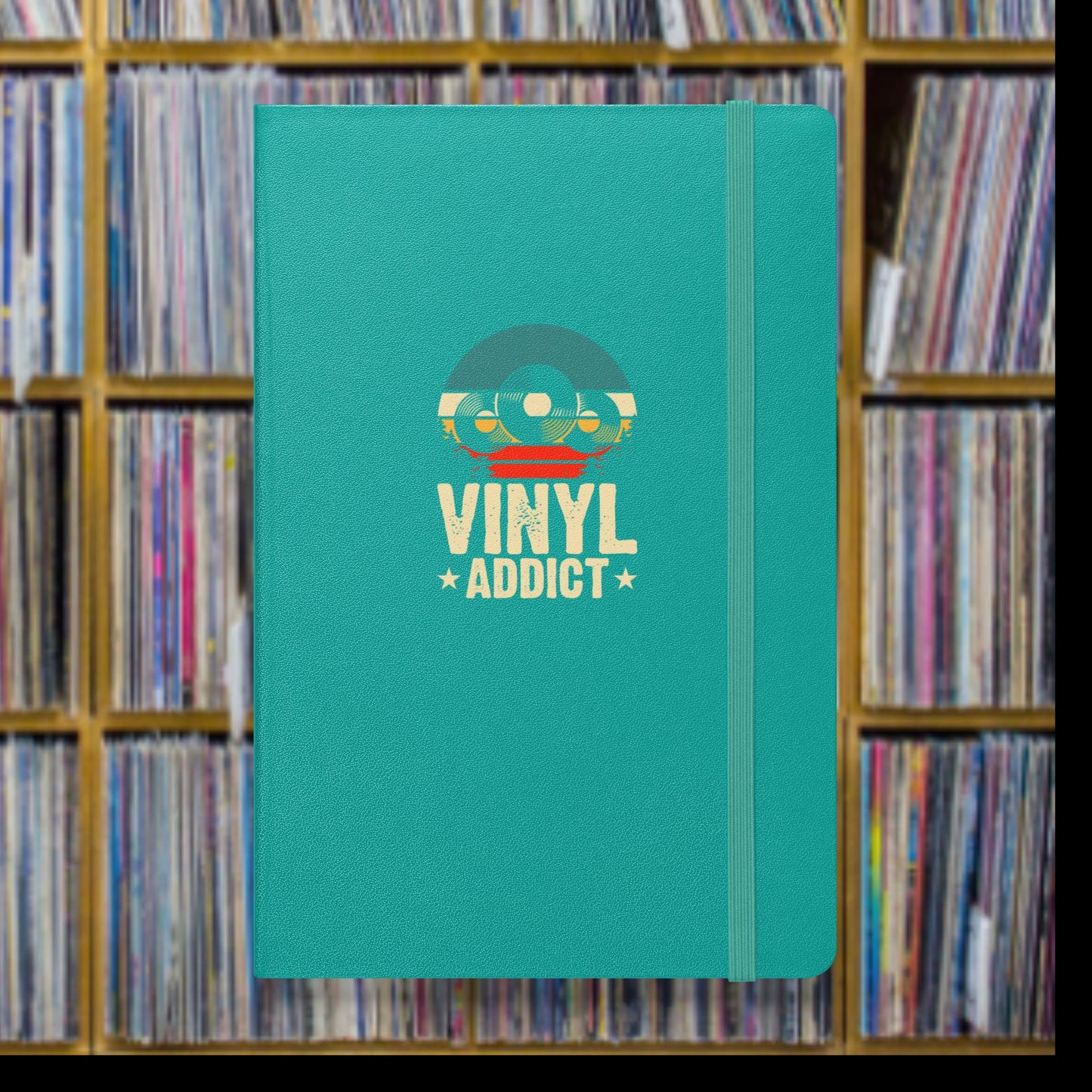 Vinyl Addict Hardcover bound notebook journal