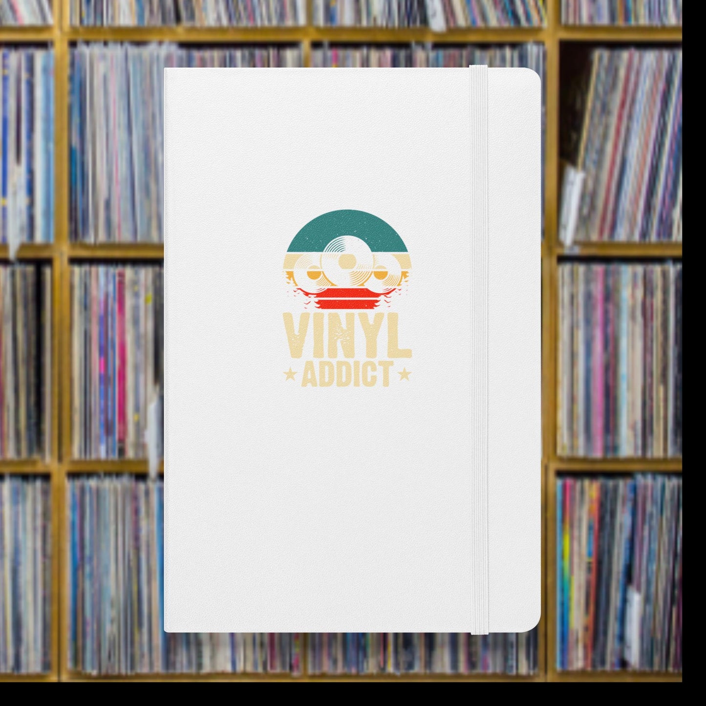 Vinyl Addict Hardcover bound notebook journal