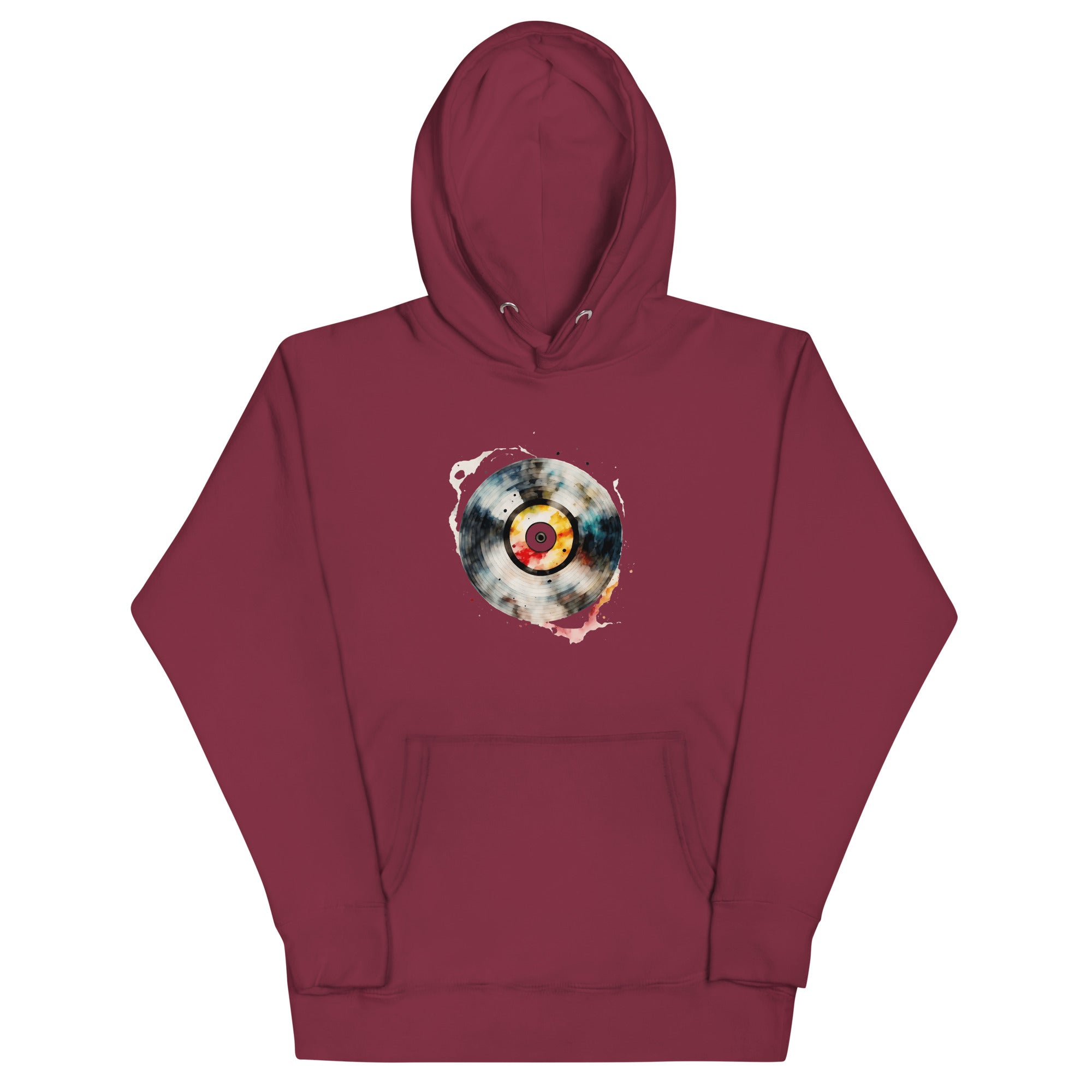 Graphic Hoodie, hot Burgundy, Circles, Unisex Hoodie, Man, Woman, Art Style Hoodie, Art Wear, Festival Clothing, Unisex Clothing