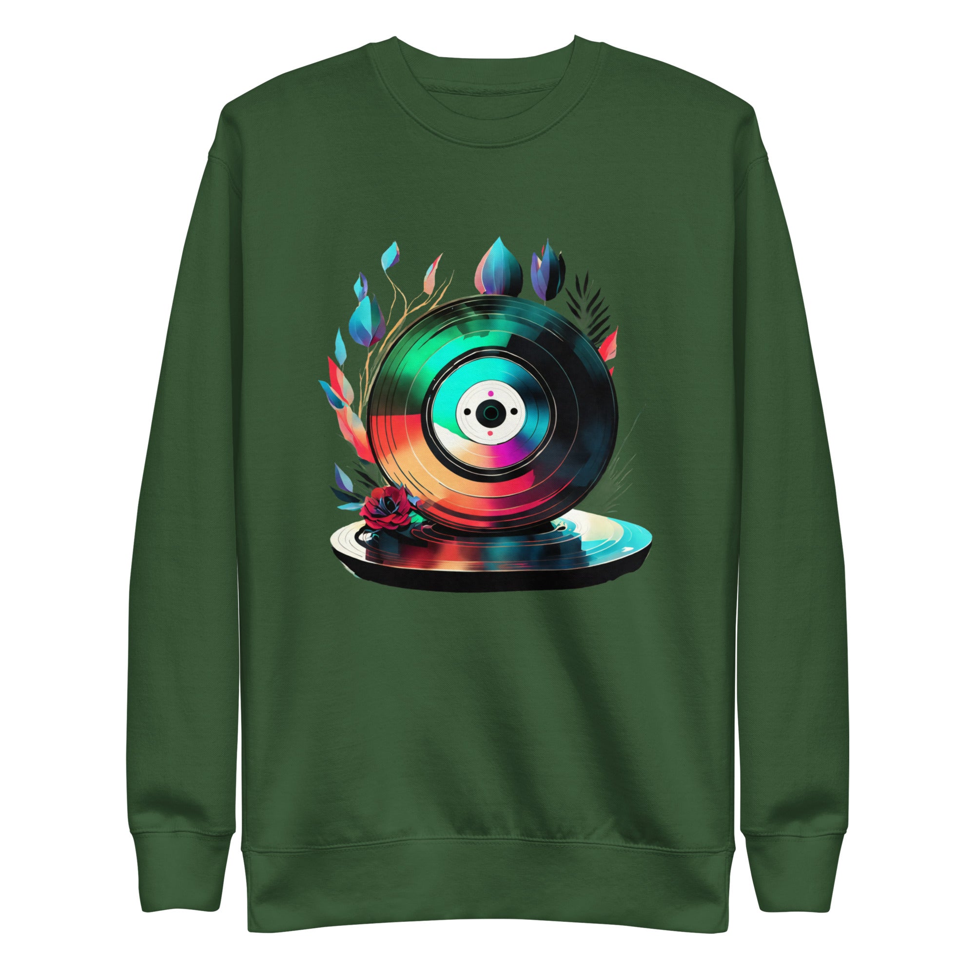 Unisex Fantasy Spin Luminous Feather Vinyl Sweatshirt