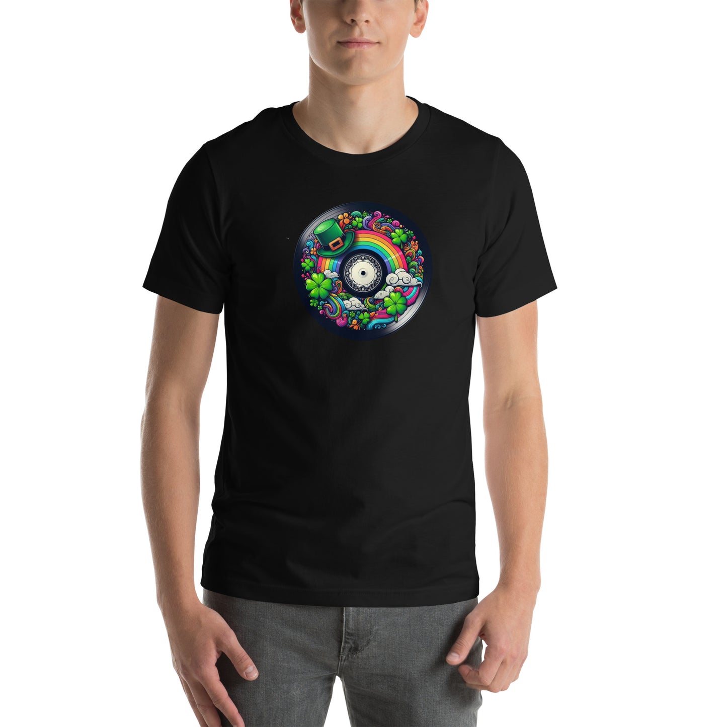 St Patricks Day Vinyl Record t-shirt