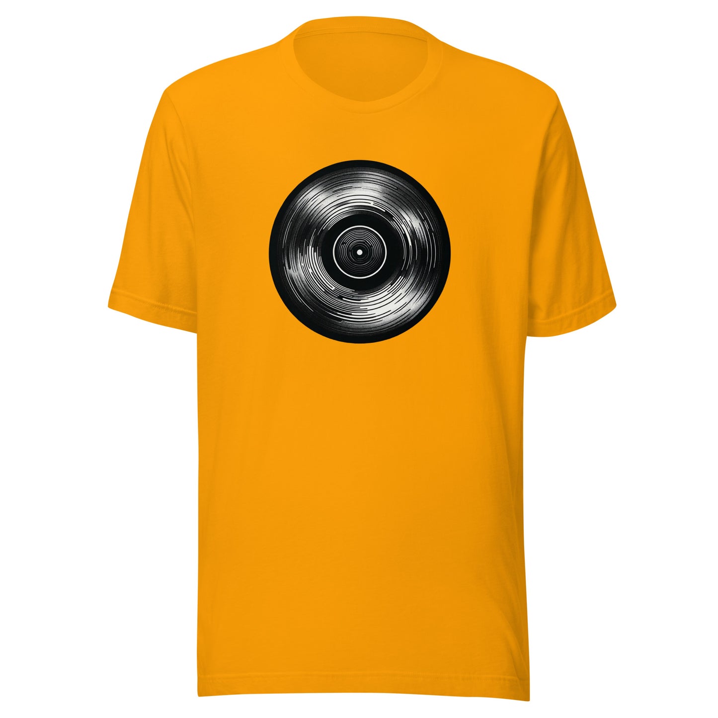 Unisex Vinyl Echo: Sleek Record Design Tee