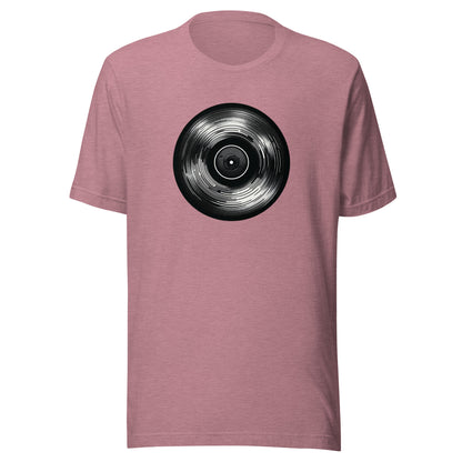 Unisex Vinyl Echo: Sleek Record Design Tee