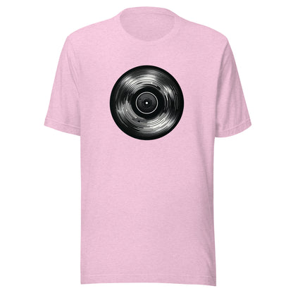 Unisex Vinyl Echo: Sleek Record Design Tee