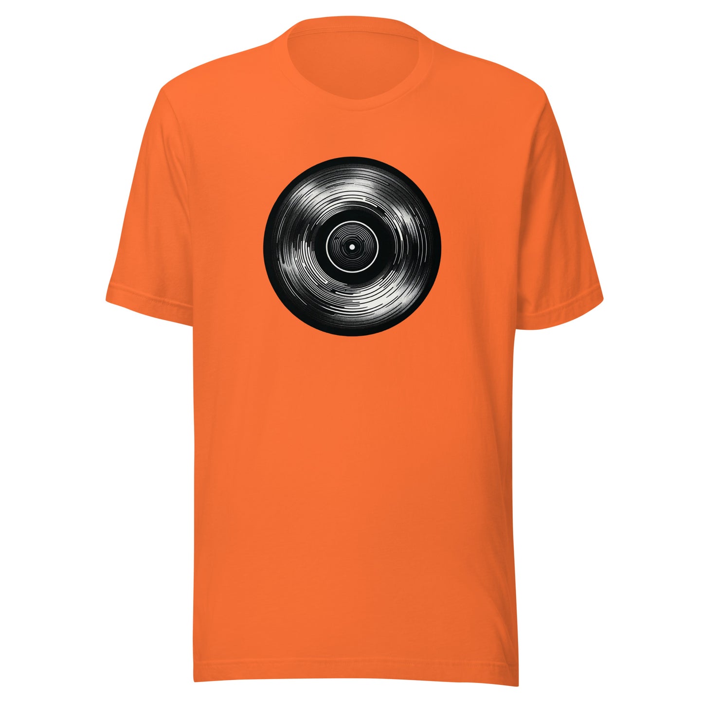 Unisex Vinyl Echo: Sleek Record Design Tee