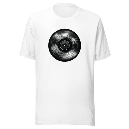 Unisex Vinyl Echo: Sleek Record Design Tee